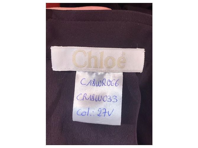 Chloé Kleid Pflaume T.36 Lila - Ansicht 5