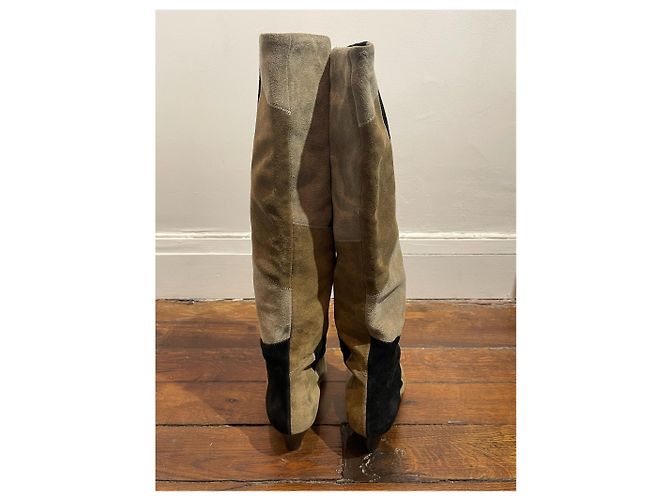 Isabel Marant Etoile Botas Isabel Marant patchwork T.38 Bege - vista 4