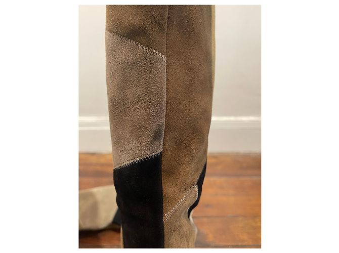 Isabel Marant Etoile Botas Isabel Marant patchwork T.38 Bege - vista 5