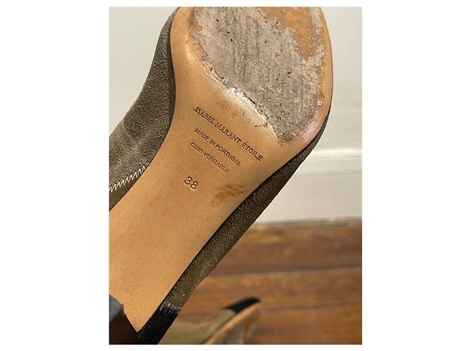 Isabel Marant Etoile Botas Isabel Marant patchwork T.38 Bege - vista 8