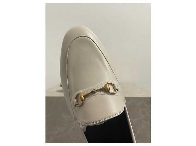 Mocassini Gucci bianchi T.41,5 Bianco - vista 4