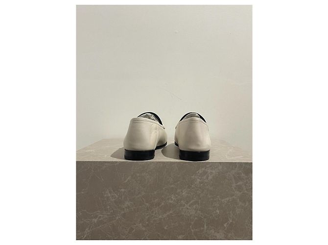 Mocassini Gucci bianchi T.41,5 Bianco - vista 5