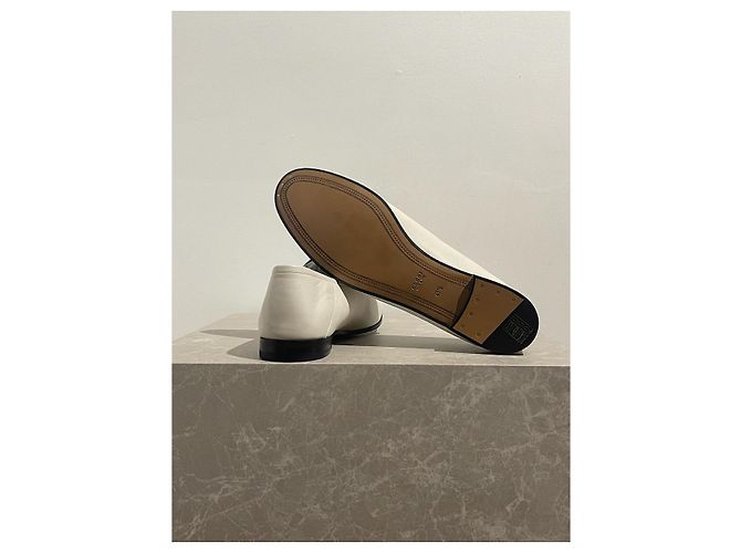 Mocassini Gucci bianchi T.41,5 Bianco - vista 6