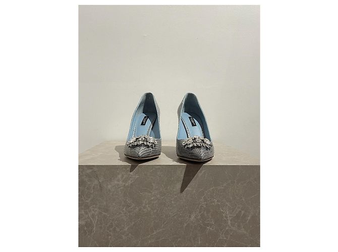 Décolleté Dolce & Gabbana blu T.38 - vista 2