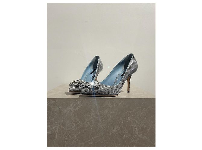Décolleté Dolce & Gabbana blu T.38 - vista 3