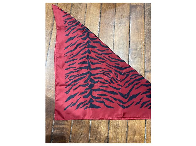 Foulard Saint Laurent rosso - vista 6
