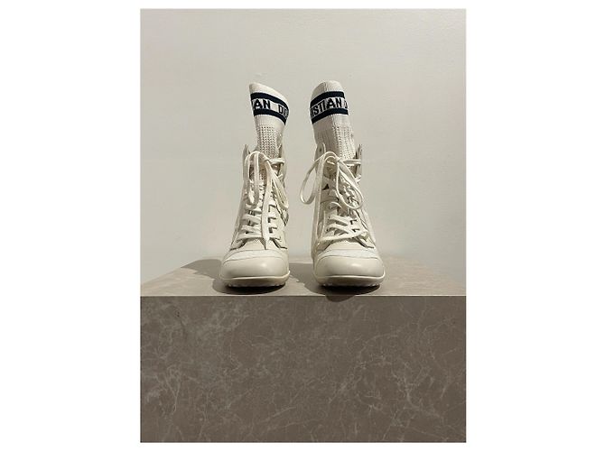 Botines Dior blancos T.37,5 - vista 2