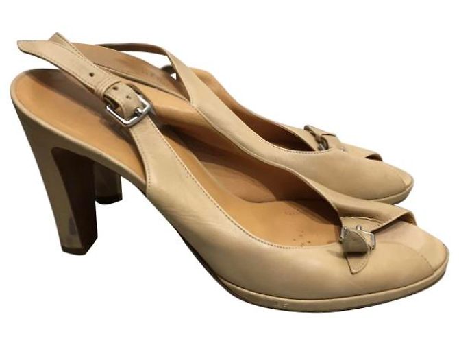 Hermès Sandali Hermes beige T.37,5 - vista 6