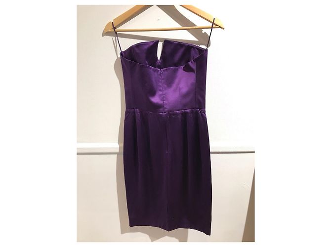 Abito Yves Saint Laurent viola T.38 Porpora - vista 2