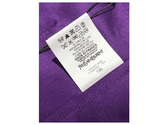 Abito Yves Saint Laurent viola T.38 Porpora - vista 4