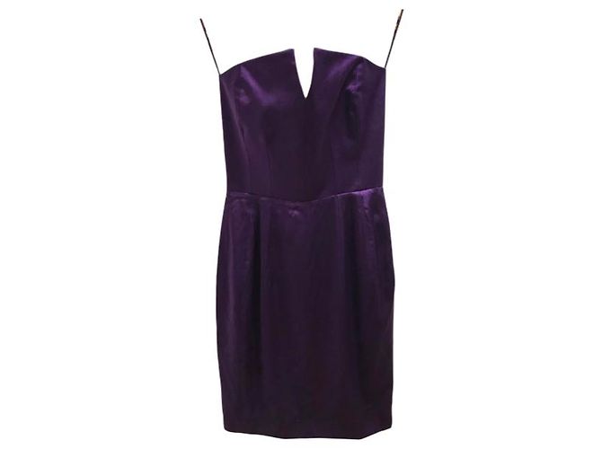 Abito Yves Saint Laurent viola T.38 Porpora - vista 6