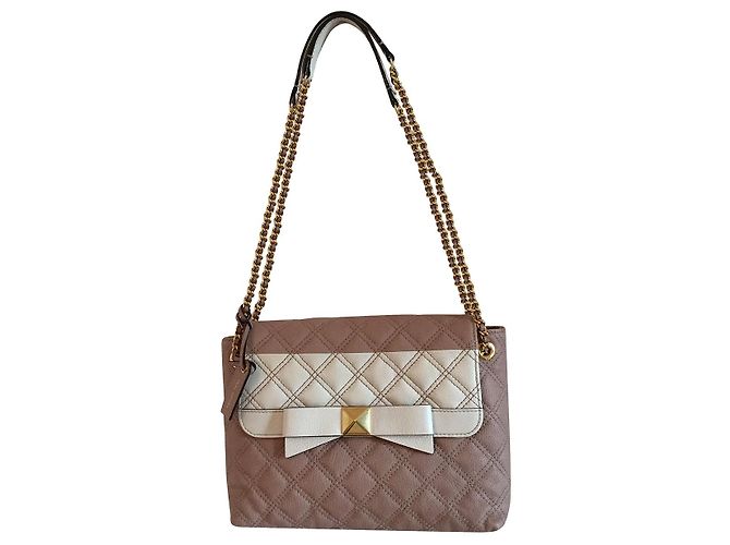 Bolsa Marc Jacobs de couro acolchoado rosa e ecru - vista 10