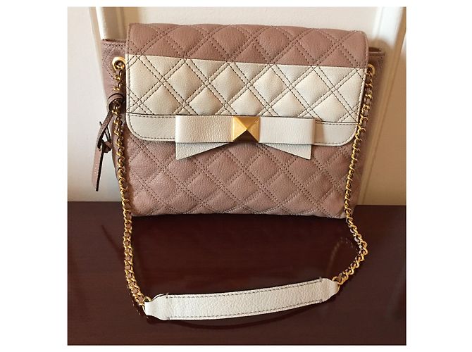 Bolsa Marc Jacobs de couro acolchoado rosa e ecru - vista 2