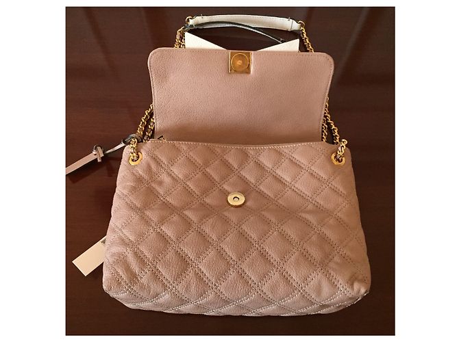 Bolsa Marc Jacobs de couro acolchoado rosa e ecru - vista 5