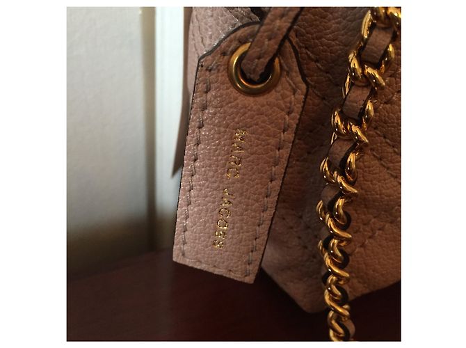 Bolsa Marc Jacobs de couro acolchoado rosa e ecru - vista 6