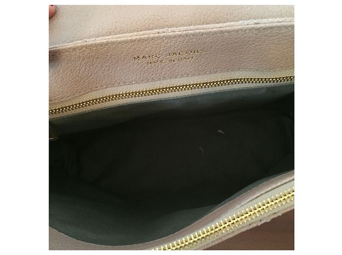 Bolsa Marc Jacobs de couro acolchoado rosa e ecru - vista 7