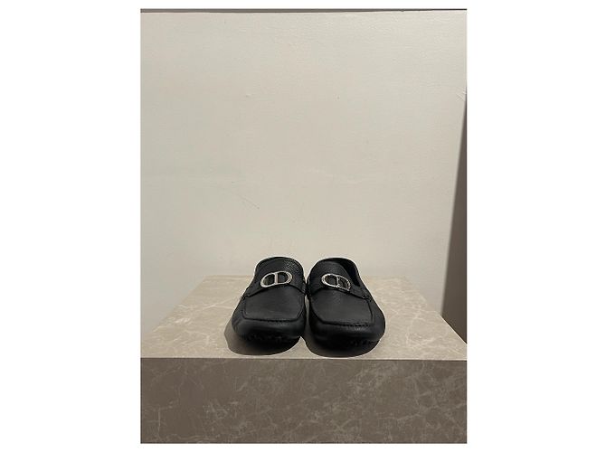 Mocassini Dior neri T.39 Nero - vista 3