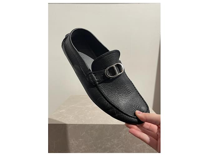Mocassini Dior neri T.39 Nero - vista 7