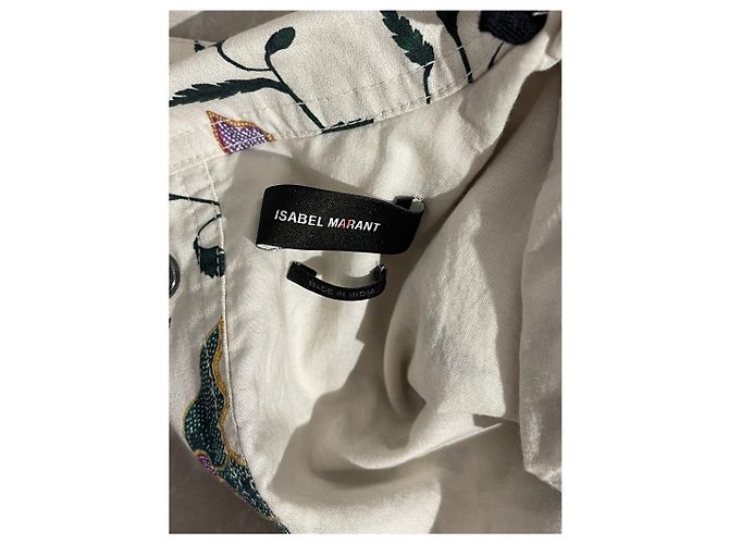 Vestido Isabel Marant estampado T.34 Beige - vista 10