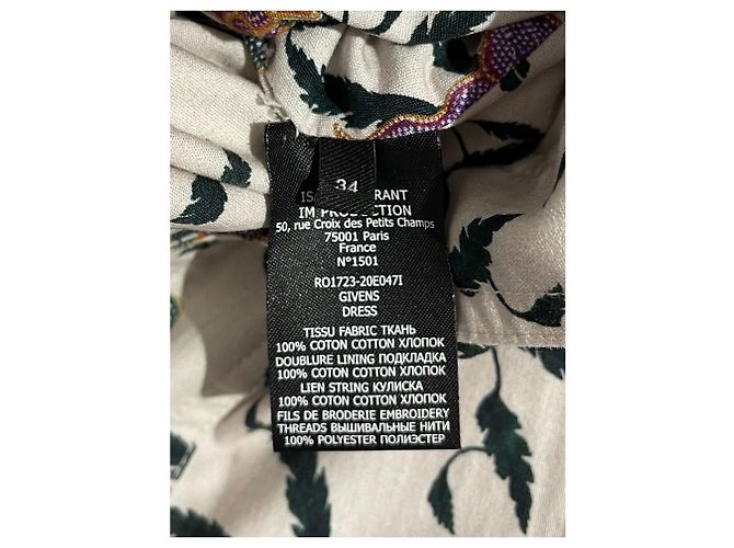 Vestido Isabel Marant estampado T.34 Beige - vista 11