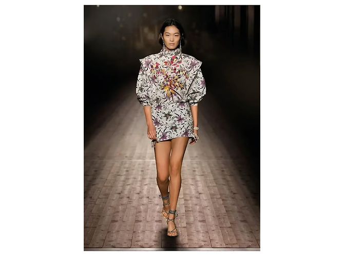 Vestido Isabel Marant estampado T.34 Beige - vista 2