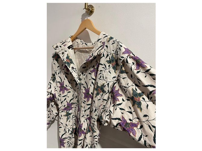 Vestido Isabel Marant estampado T.34 Beige - vista 7