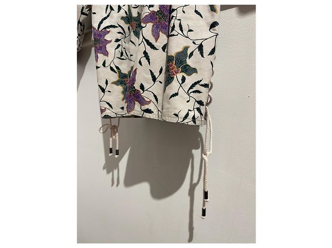 Vestido Isabel Marant estampado T.34 Beige - vista 8