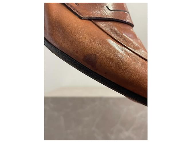 Mocassini Berluti camel T.45 Cammello - vista 10