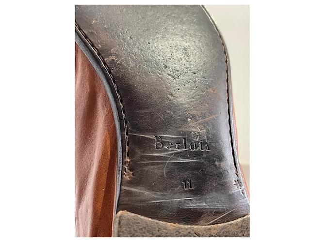 Mocassini Berluti camel T.45 Cammello - vista 7