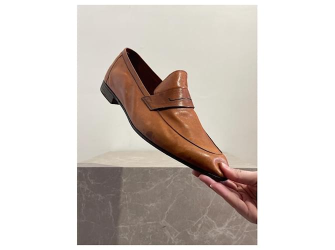 Mocassini Berluti camel T.45 Cammello - vista 9
