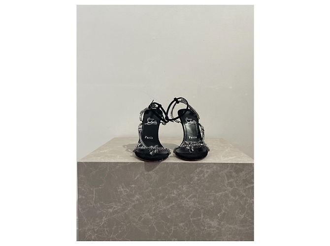 Christian Louboutin Sandali Louboutin neri T.38 NUOVI Nero - vista 3