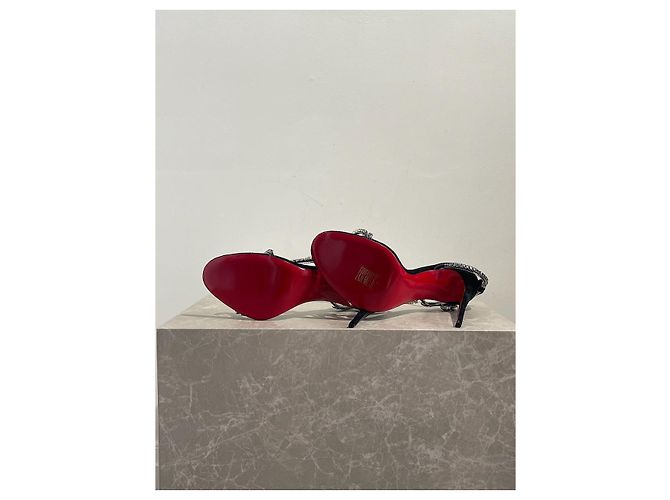 Christian Louboutin Sandali Louboutin neri T.38 NUOVI Nero - vista 6