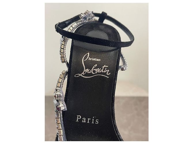 Christian Louboutin Sandali Louboutin neri T.38 NUOVI Nero - vista 8