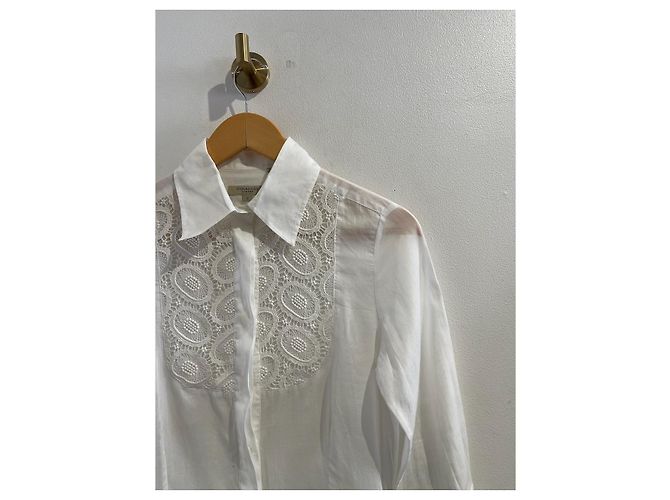 Camicia Burberry bianca T.S Bianco - vista 2