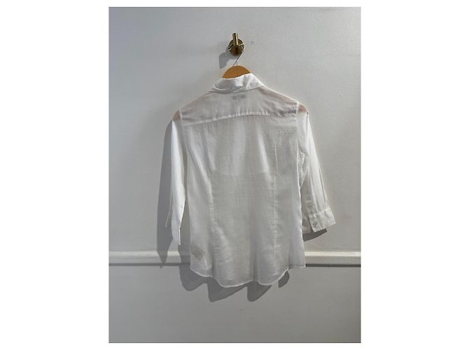 Camicia Burberry bianca T.S Bianco - vista 3
