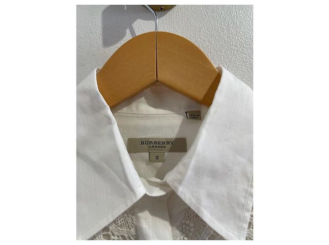 Camicia Burberry bianca T.S Bianco - vista 4