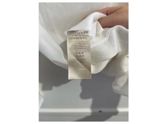 Camicia Burberry bianca T.S Bianco - vista 5