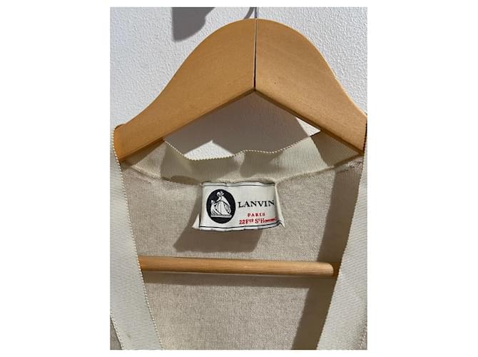 Chaleco Lanvin beige T.S - vista 6
