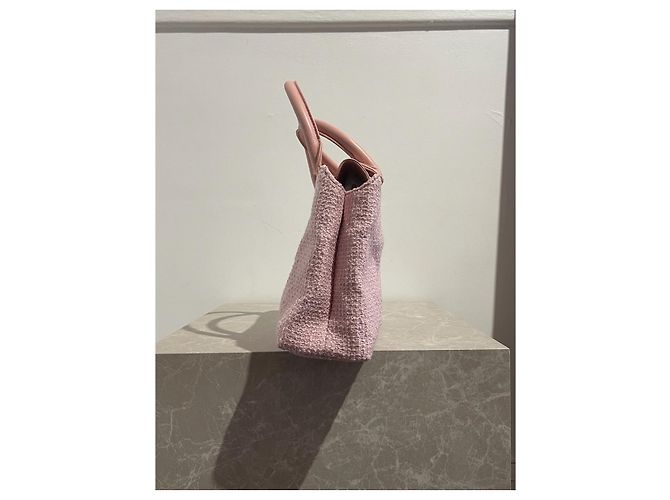 Valentino Garavani Borsa Valentino Rose Tweed Rosa - vista 3