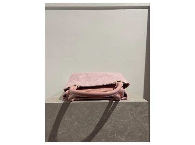 Valentino Garavani Borsa Valentino Rose Tweed Rosa - vista 5