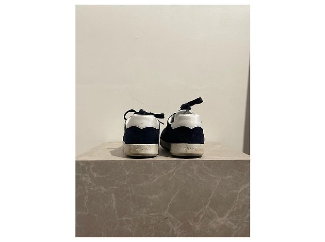 Sneakers Prada blu scuro T.41,5 - vista 4