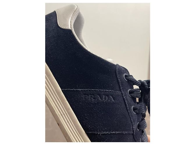 Sneakers Prada blu scuro T.41,5 - vista 8