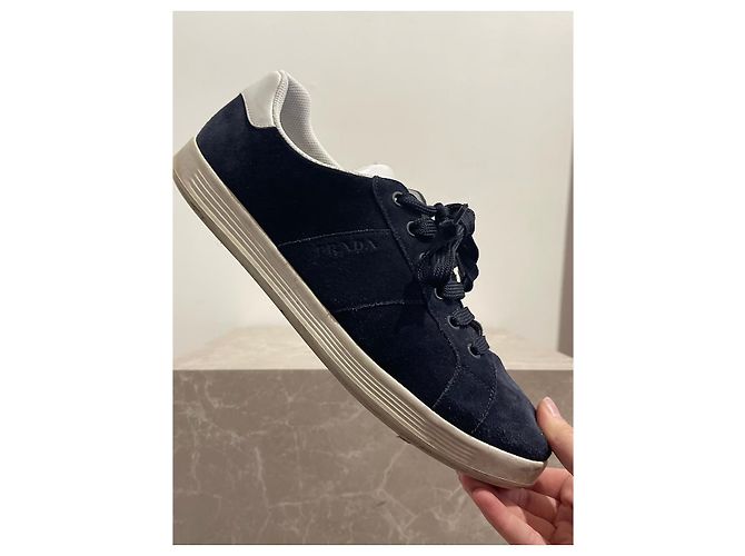 Sneakers Prada blu scuro T.41,5 - vista 9