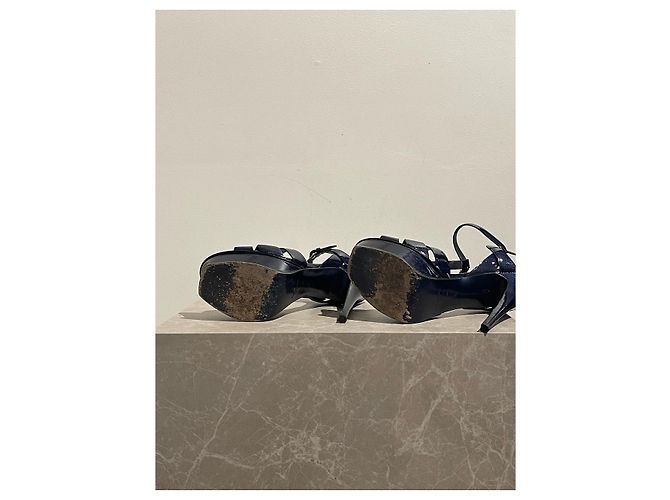 Sandali Saint Laurent Tribute T.38 Blu - vista 6