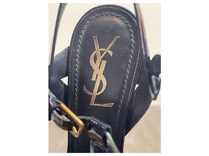 Sandali Saint Laurent Tribute T.38 Blu - vista 8