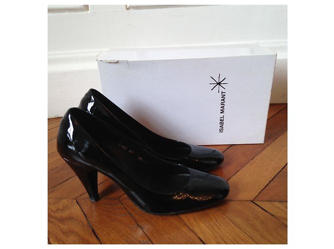 Décolleté Isabel Marant vernice neri T.37 Nero - vista 5