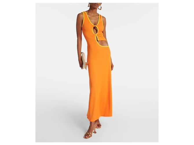 Autre Marque Kleid Christopher Esber orange T.38 - vista 2