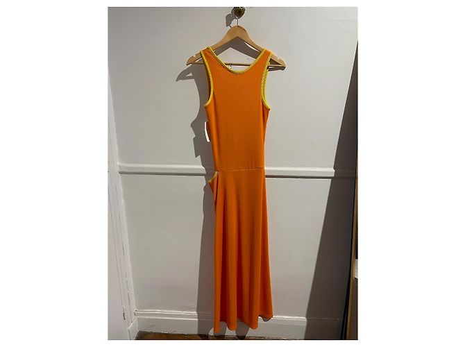 Autre Marque Kleid Christopher Esber orange T.38 - vista 7