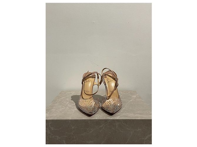 Décolleté Christian Louboutin nude T.40 - vista 3