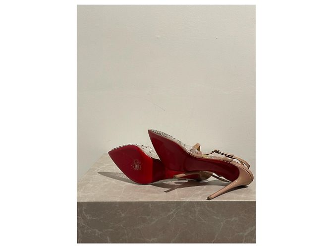 Décolleté Christian Louboutin nude T.40 - vista 5